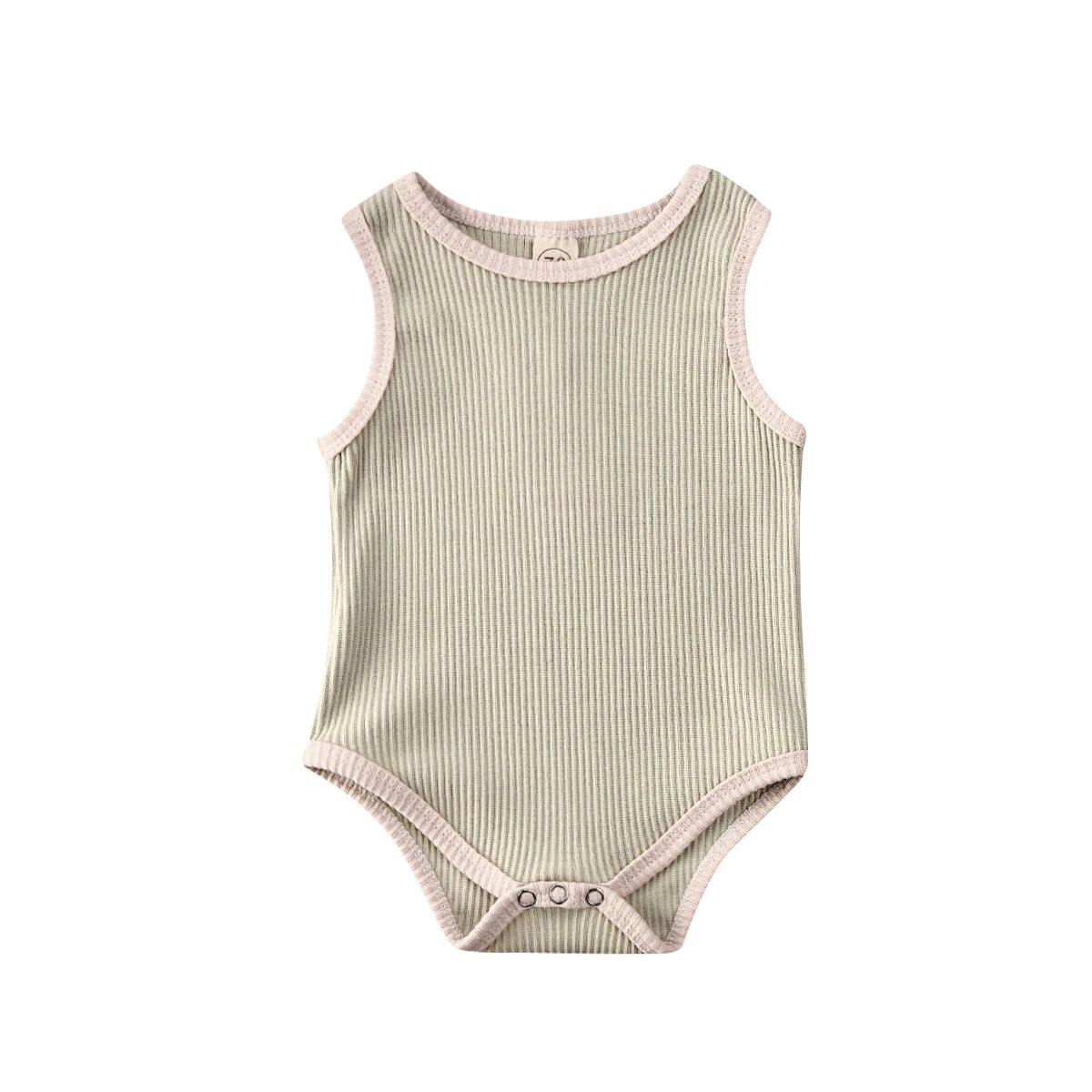 Vauvan kesävaatteet vauva vauva poika tyttö vaatteet hihaton haalari resori body kiinteä asu 3-24m: Vihreä / 9m