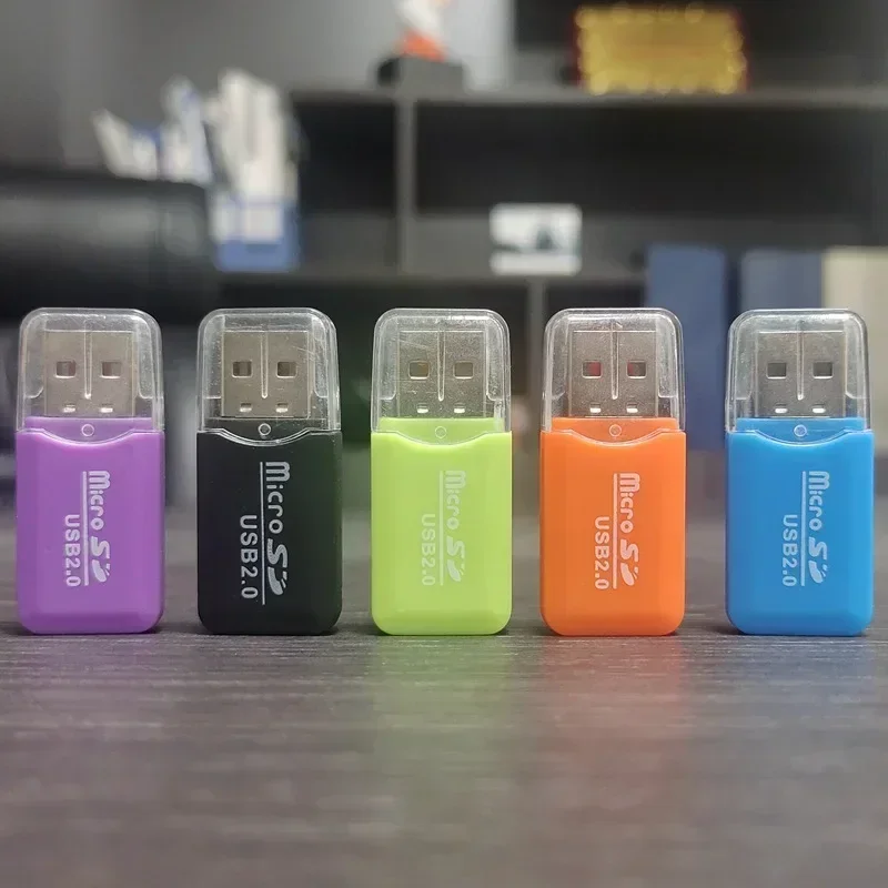 Portable mini USB 2.0 TF micro SD memory card reader, suitable for high-speed TF adapter for PC laptops, car speakers, TV boxes