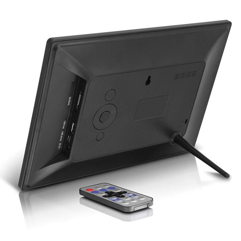 10.1 Inch Digital Photo Frame HD LED Sn Digital Photo Frame Support Photo/Music/Video/Calendar/Alarm (EU Plug)