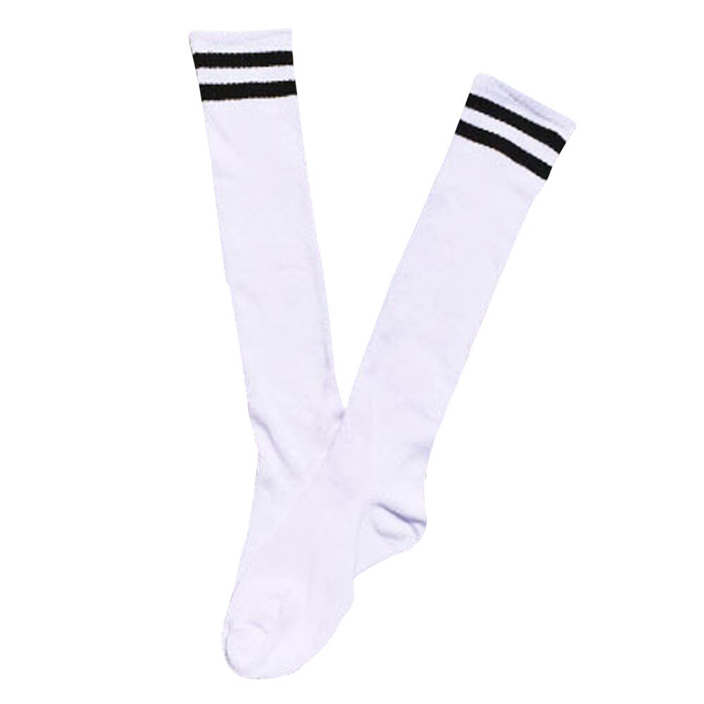 Sport Football Soccer Long Socks Over Knee High Sock Baseball Hockey comfortable Sports Socks: White