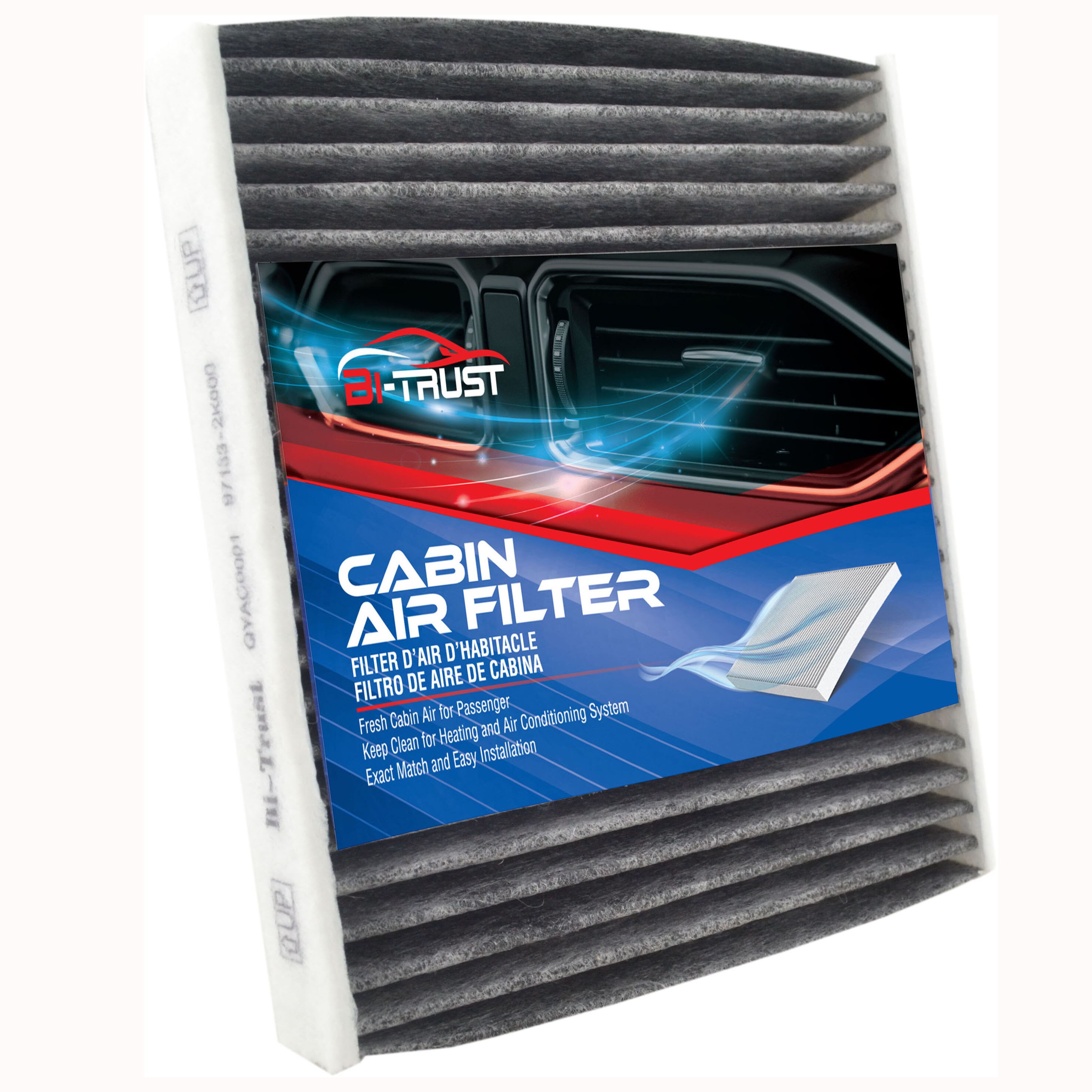 Bi-Trust Replacement Cabin Air Filter for Kia Soul CF10776,97133-2K000