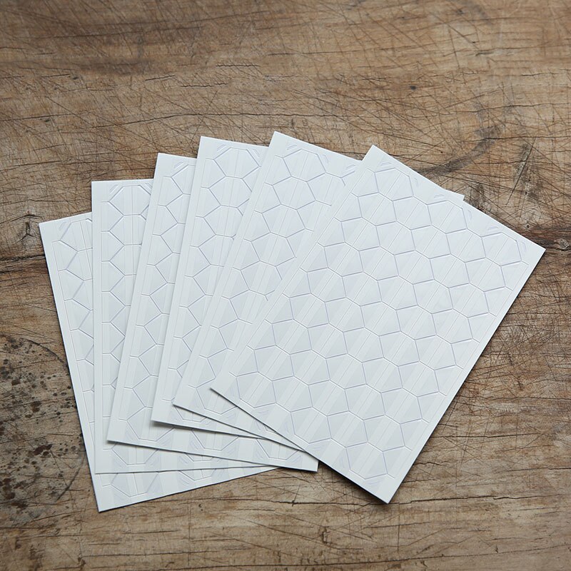 612 kpl/erä  (6 arkkia) tee itse värikäs valokuvakulmatarra leikekirjapaperi valokuva-albumikehys kuvakoristelu pvc-tarrat: Valkoinen (6 kpl)