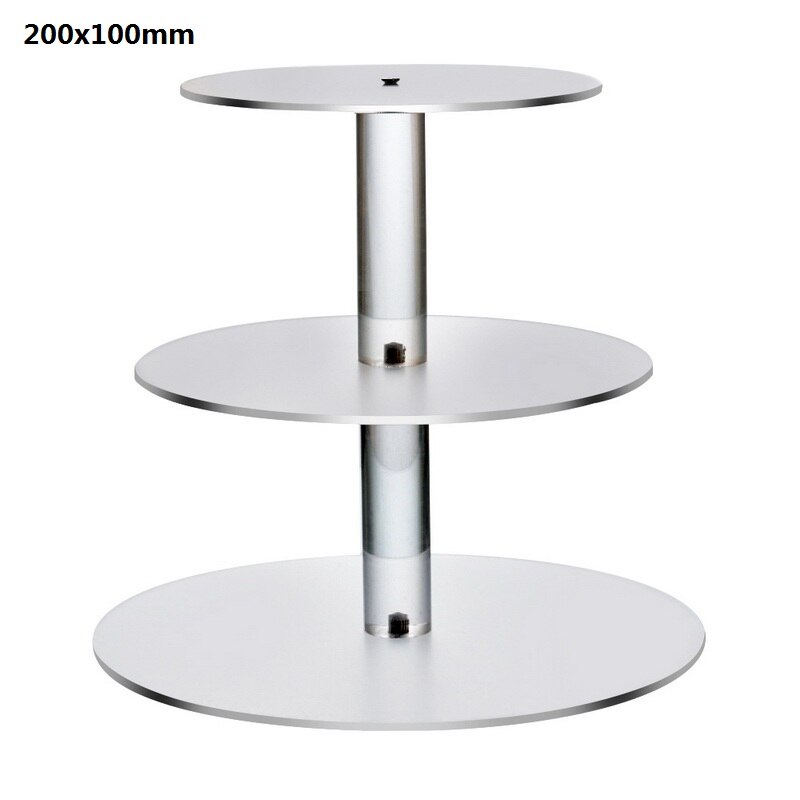 1PCs Transparent Removable Acrylic Cake Display Stand For Party Round Cupcake Holder Bakeware Wedding Birthday Party Decoration: 3 tiers