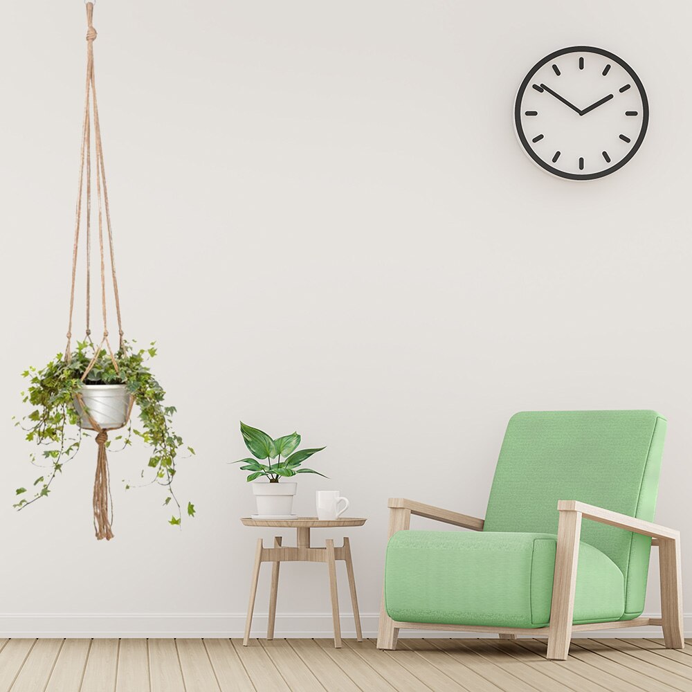 Hanging Baskets Macrame Plant Hanger Flower Pot Holder Hanger Wall Decoration Countyard Garden Jute Rope Braided Craft