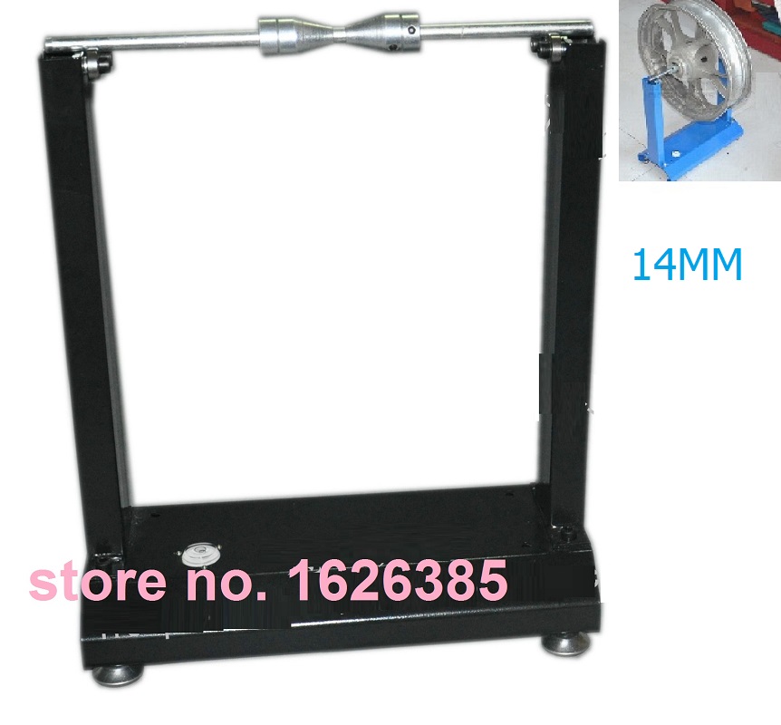Motorcycle tire balancing frame universal manual tire static balancer instrument tire straightener maintenance tools: Gold
