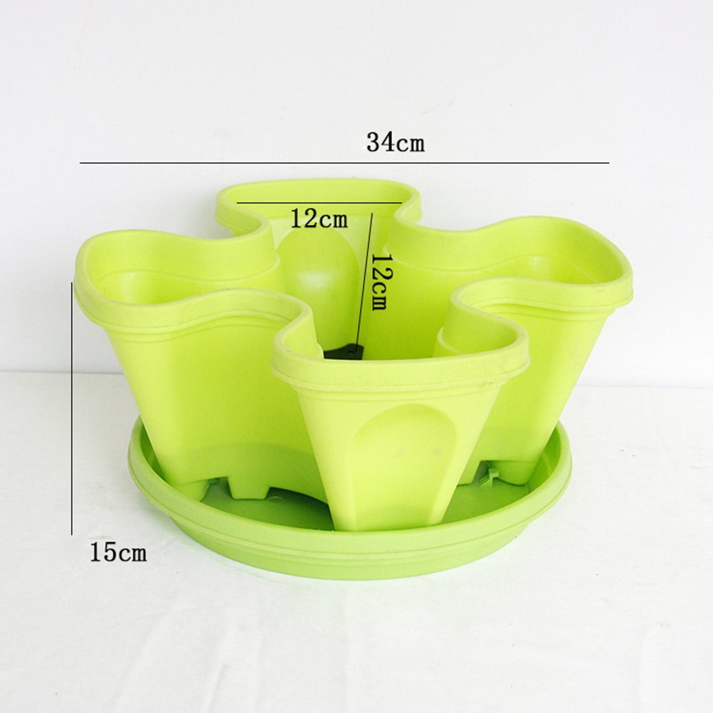 4pcs Flower Pot Chic Nice Durable Versatile Storage Organizer Plant Pot Gardening Decor Desktop Basket