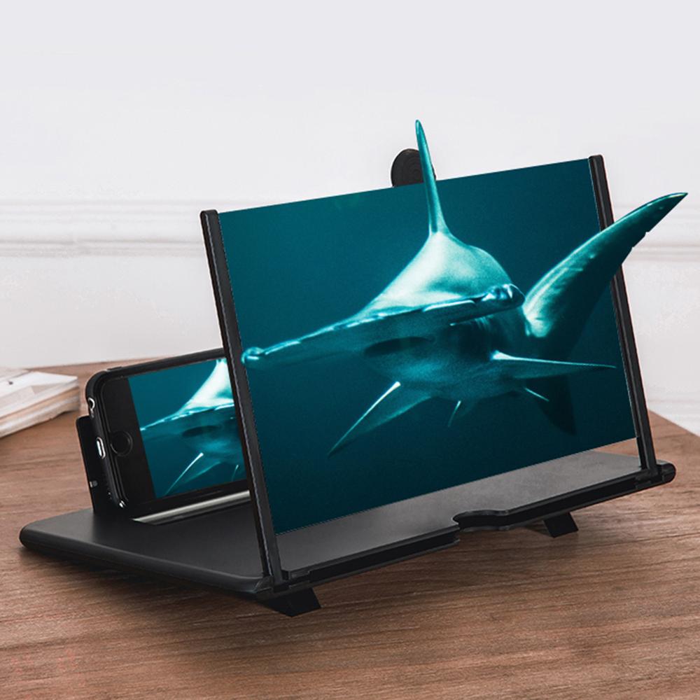 12-Inch Mobile Phone Screen Amplifier Pull-pull Stretch 3D Mobile Phone Magnifier，Movie Amplifier for All Smartphone