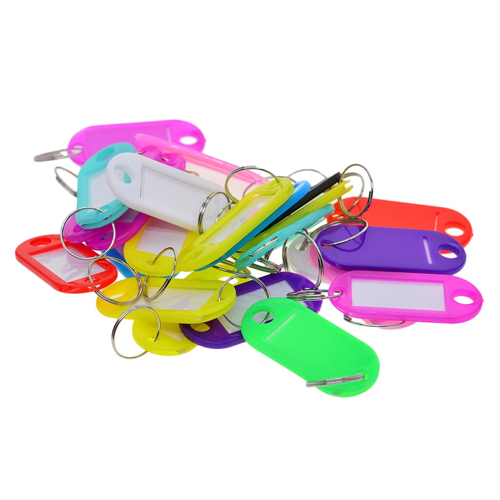 50Pcs Kleurrijke Plastic Key Id Label Met Split La... – Vicedeal