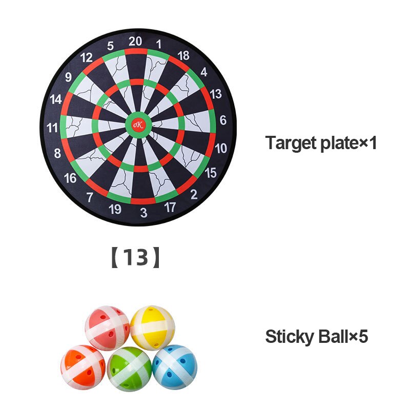 Pfeil Gremium mit Stoff Sicherheit klebrig Bälle Darts werfen Spielzeug Farbe zufällig Kinder Spielzeug Ball Colored Junge hüpfen Ball Gummi: 05