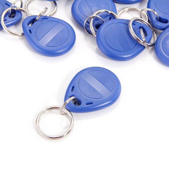 20x EM 125KHz RFID transponder code lock key fob schlüssel ring türöffner