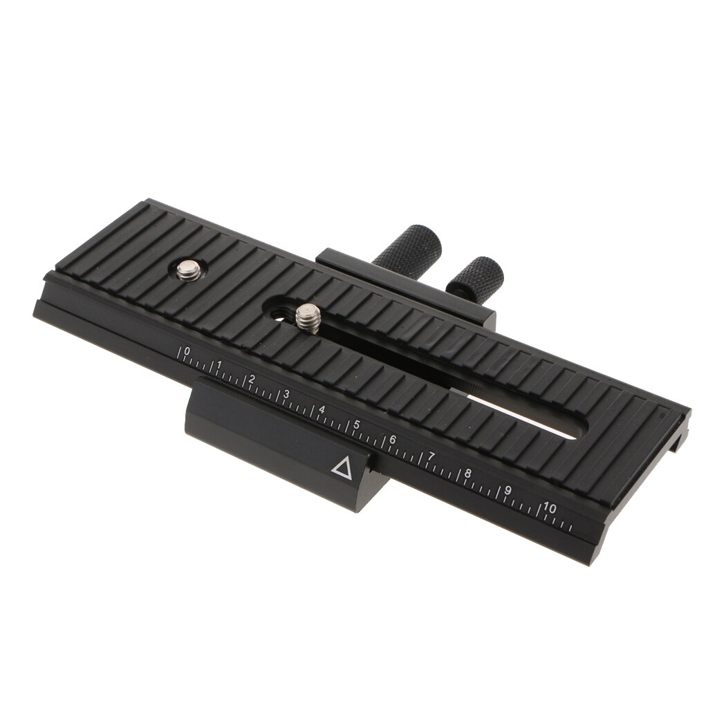 Micro Micrometric Positioning Sliding Plate 1/4 inch Screw for Acratech Arca-Swiss Foba,Graf/Studioball Gitzo Tripod Ball Head