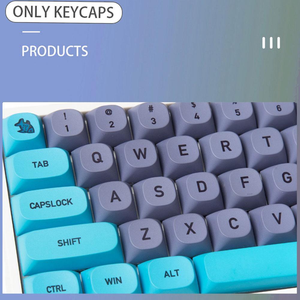 125pcs Keycaps Mechanical Keyboard Keycaps For IKBC GMMK 61/64/84/87/980 MA Profile Keycap Set Dye Subs PBT Key Cap