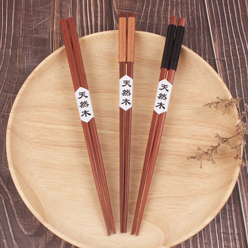 5 Paar Natuurlijke Herbruikbare Houten Eetstokjes, Japanse Stick Geschenkset Met Geschenkdoos Huishouden Restaurant Eetstokjes Houder Jade Konijn 1588321200