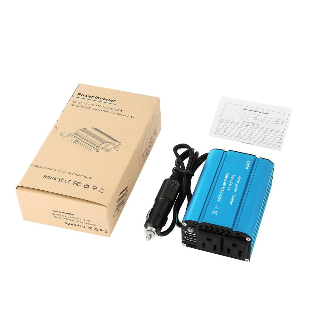 400w auto-omvormers,  dc 12v to 110v ac-poorten, converter