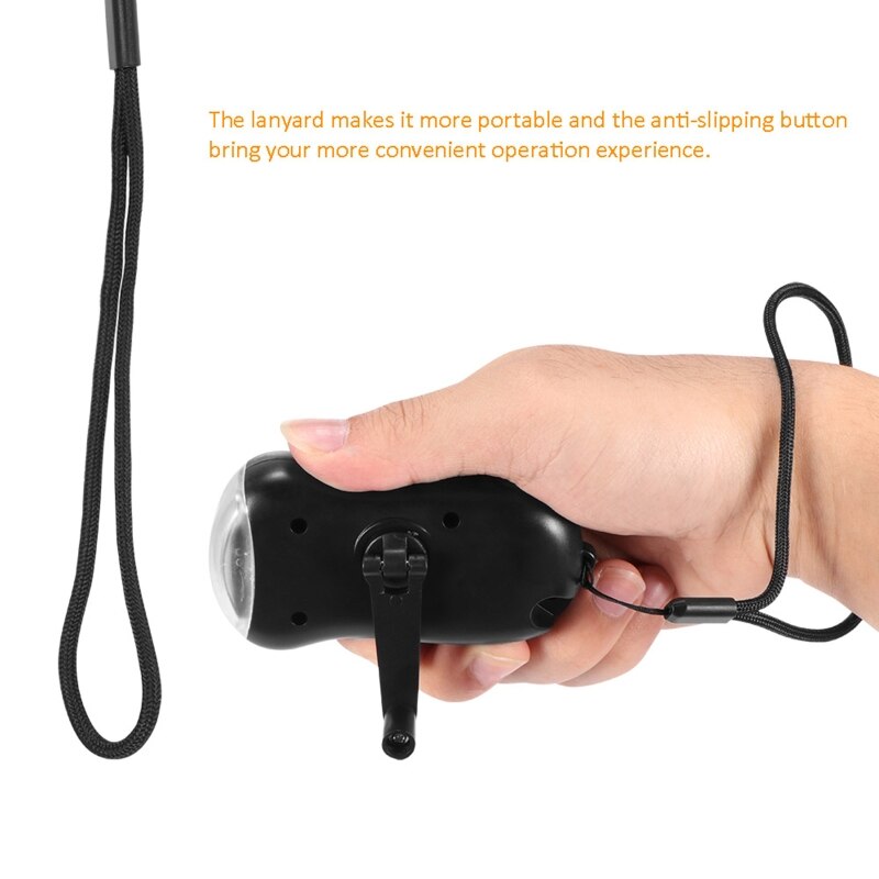 Manual LED Flashlight Manual LED flashlight Portable LED Hand Crank Dynamo Flashlight Emergency Torch Outdoor Camping