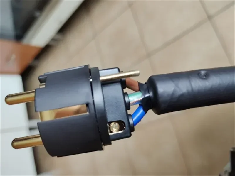 Hifi Eu Schuko Kabels Upgrade AC Voedingskabel Zuurstofvrije Koperen Connector Stekker 0.5M 1M 1.5M 2M 3M 5M Zwart