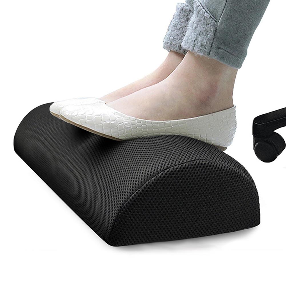 Portable Slowly Resilient Elastic Cotton Footrest Pillow Pad Home Office Footstool Cushion That For Under Desk Feet Tool
