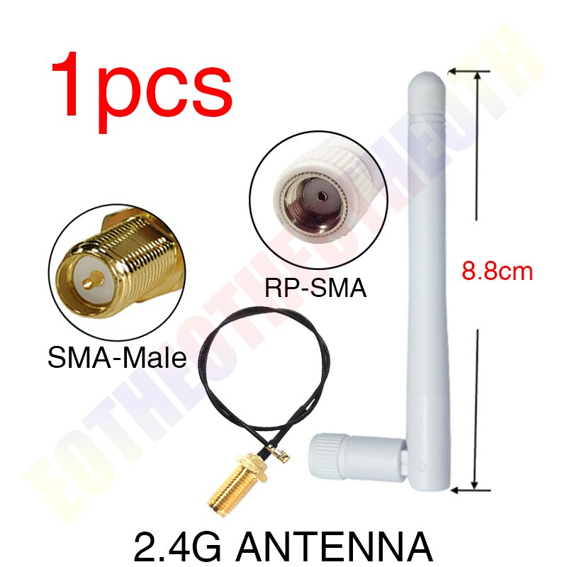 2.4 ghz antena pbx wifi RP-SMA conector macho 3dbi wi fi 2.4 ghz antena 2.4 ghz ipx a RP-SMA macho extensão trança cabo: 1PCS