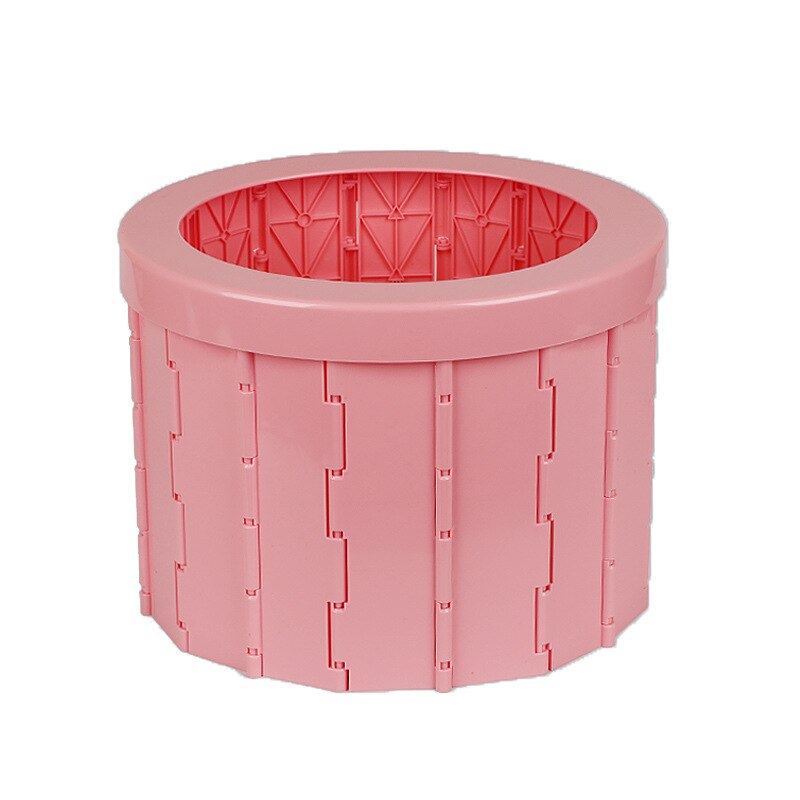 Siège de toilette pliable et Portable pour adulte, pot pliable pour voyage en plein air, Camping, voiture, fournitures de toilette: Pink