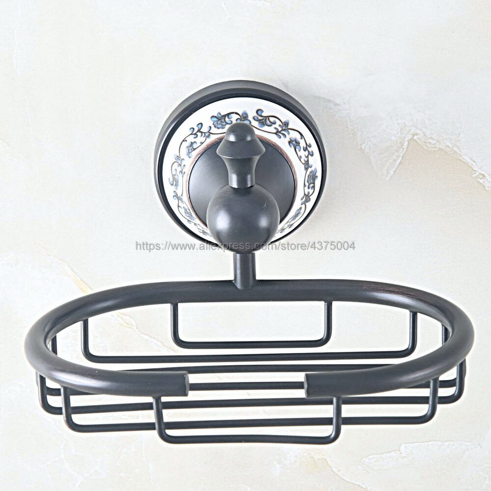 Vaisselle à savon en Bronze frotté à l&#39;huile avec porte-savon en céramique, panier à savon en cuivre, accessoires de salle de bains, ensemble de matériel de bain Nba757