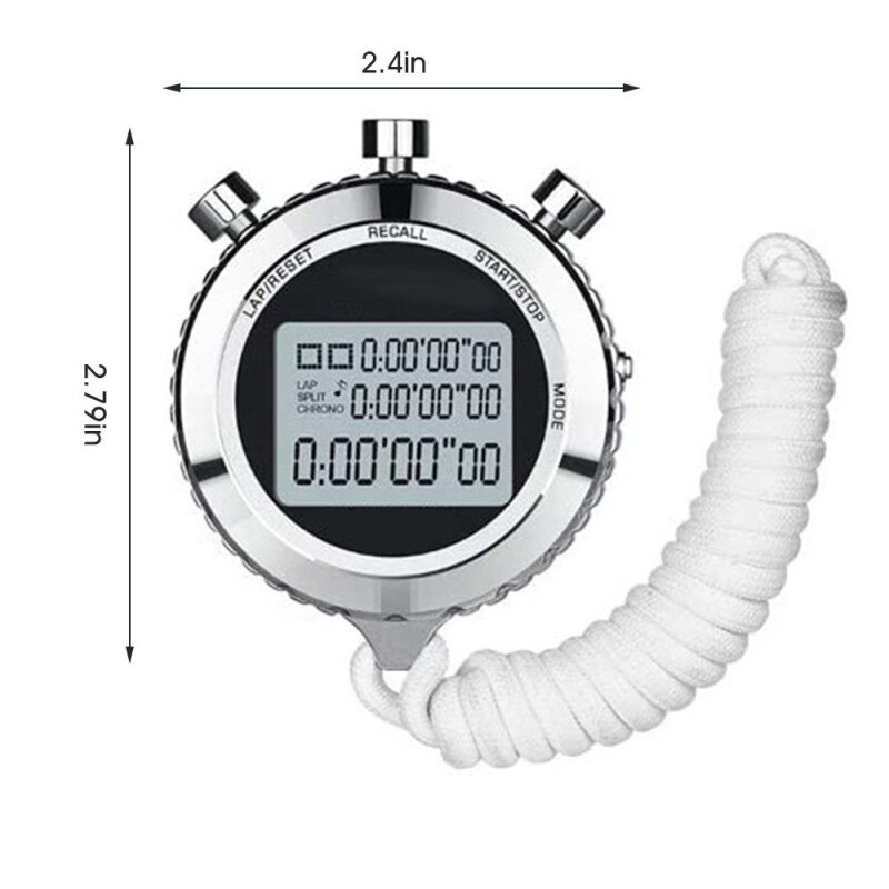 Digital Stopwatch Timer Portable Sports Running Chronograph Training StopWatch Multifunction Handheld Relogio reloj