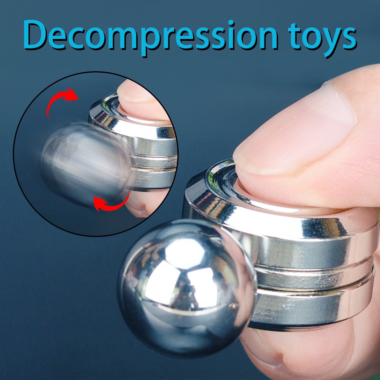 Fidget Spinn Er Satel Lite Magneet Gyro Decompressie Vinger Speelgoed Vinger Stress Verlichten Decompressie Speelgoed Antistress