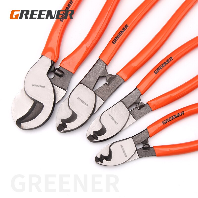 Greener-Alicates de prensado para electricistas, pelacables de corte eléctrico, multiherramienta, herramientas de mano, cortador de cables