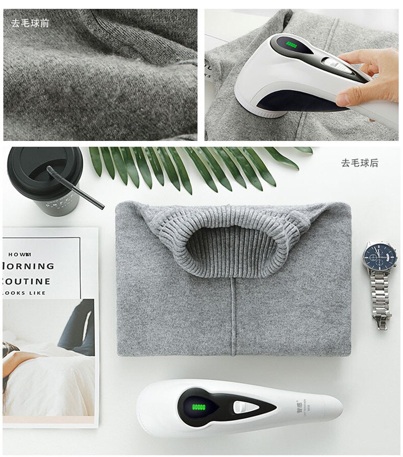 LCD Display Draagbare Lint Remover Haarbal Trimmer Trui Remover Elektrische Doek Reinigingsmachine Epilator Stof Roller Scheerapparaat