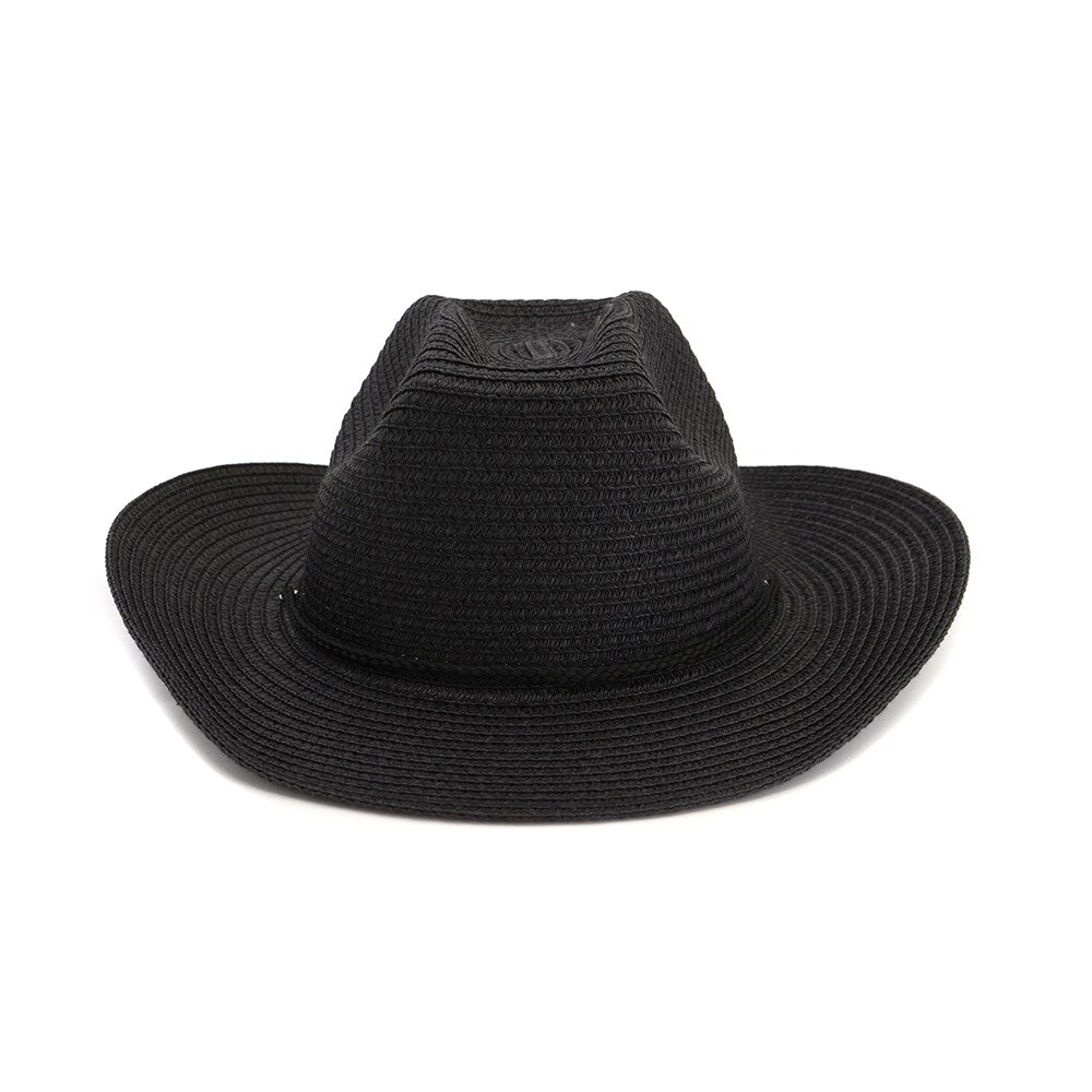 Buttermere hat cowboy mænd kvinder bred skygge solhat afslappet kaki strand stråhat kvinde mandlig forår sommer cowboyhat: Sort