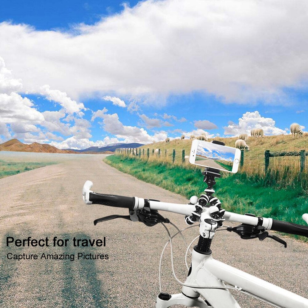 GAQOU – support de trépied Mini poulpe, support de téléphone Portable Flexible pour caméra Gopro, support de bureau pliable