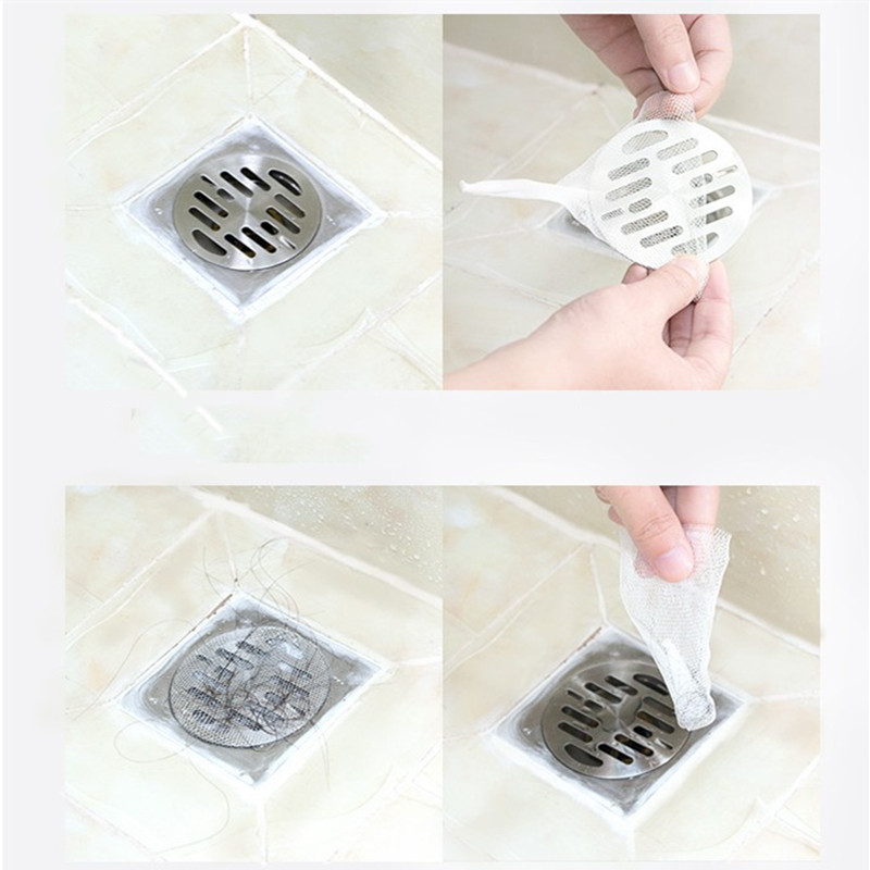 100Pcs Haar Catcher Tassen Sink Filter Afvoer Badkamer Douche Filter Haar Catcher Netje