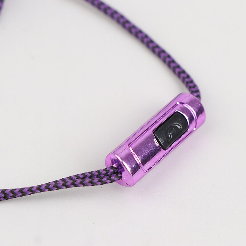 1pc stereo-ohrhörer mit kabel (nylon-geflechtkabel), headset mit mikrofon für xiaomi, laptops, smartphones und huawei