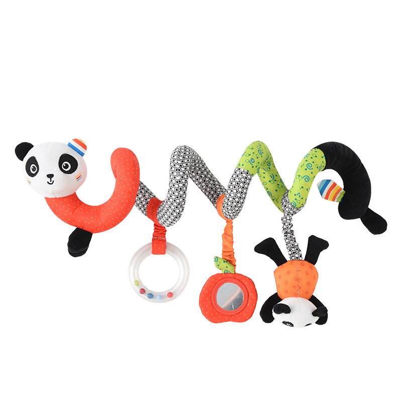 Baby Speelgoed Wieg Draait Rond Het Bed Wandelwagen Opknoping Rammelaars Leuke Mobiele Baby Speelgoed Muzikale Soft Wandelwagen Speelgoed Pop: Panda 01