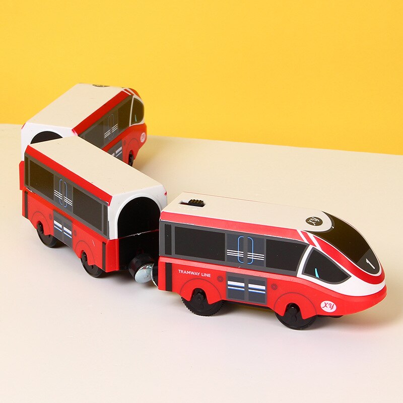 Binari del Treno di legno Set Ferroviario Magia Brio Puzzle Giocattoli Educativi Per i bambini Regalo Di Compleanno Giocattolo Elettrico Treni per I Bambini: 10