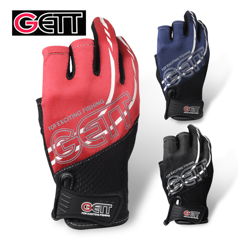 Gants de pêche japonais GETT coupe à trois doigts et coupe à cinq doigts gant de pêche anti-dérapant
