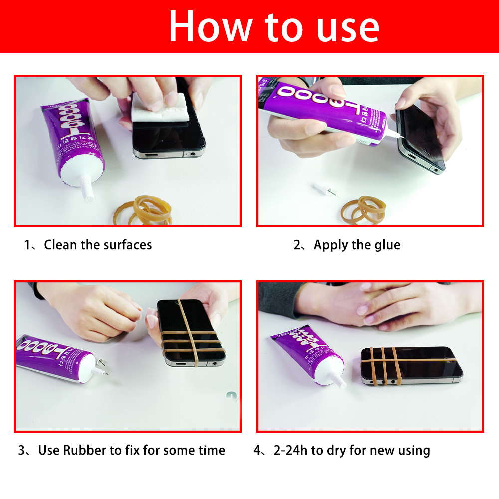 110/ml t9000 Klar kleber Handy Uhr Schmuck Reparatur Kontakt Kleber wasserdicht Leder Textil Stoff Stoff Dicht mittel