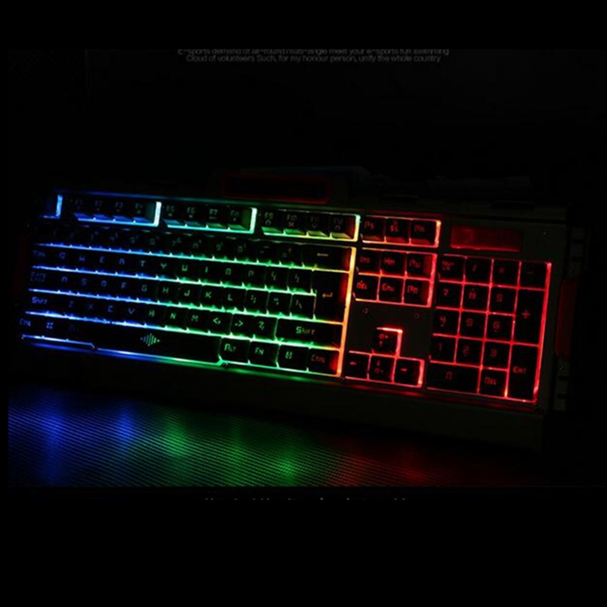Changeable LED Panel Luminous Wired Key Board Ergonomic Gaming Mechanical Keyboard and Mouse Sets For Game Computer Keyboard