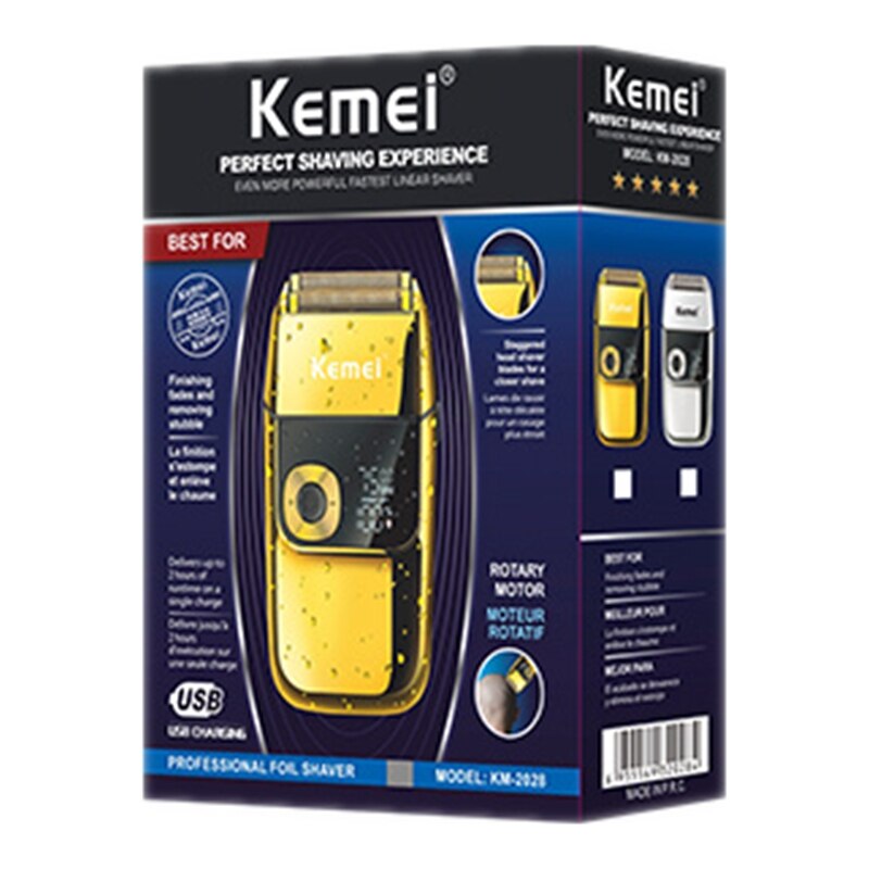 Kemei 2028 Kapper Professionele Baard Haar Scheerapparaat Voor Mannen Elektrisch Scheerapparaat Oplaadbare Elektrische Scheerapparaat Kaal Hoofd Scheren Machine