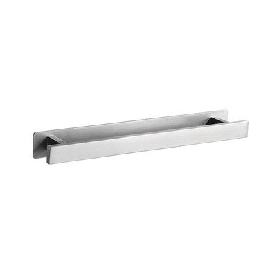 Rvs Handdoekhouder Wall Mounted Handdoek Opbergrek Punch Gratis Handdoeken Rack Duurzaam Badkamer Plank Badkamer Accessoires: silver2