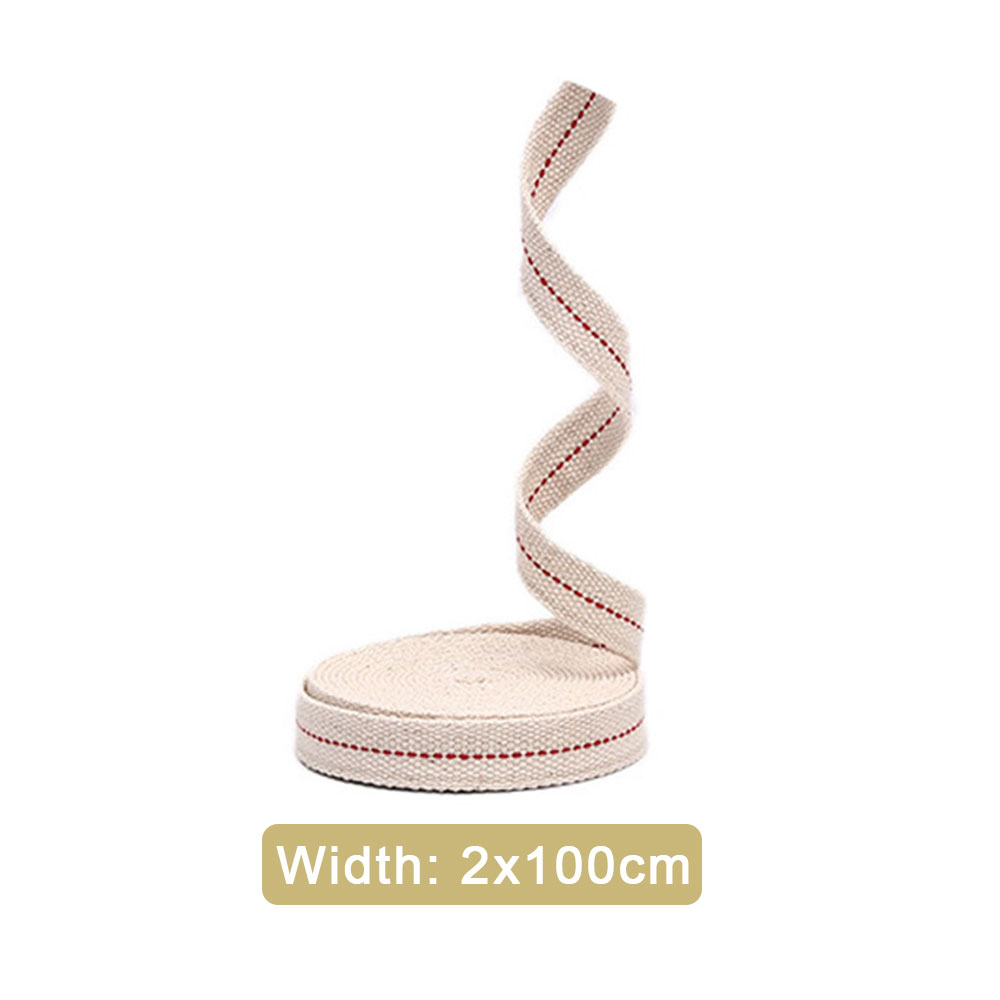 Mecha de lámpara de queroseno de algodón plano blanco de 1,1 cm/1,3 cm/1,5 cm/2cm de ancho, 1 metro de largo, con puntada trenzada para lámparas de aceite, quemador de velas: Caqui oscuro