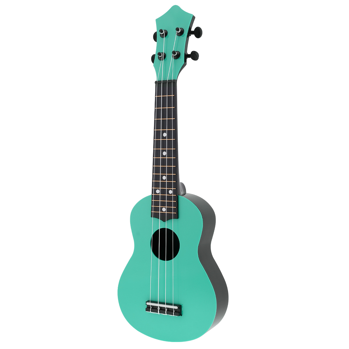 21-Zoll-Ukulele, 4 Saiten, bunte akustische Hawaii-Gitarre, Guitarra, Musikinstrument, Spielzeug, für Musik, Anfänger: green