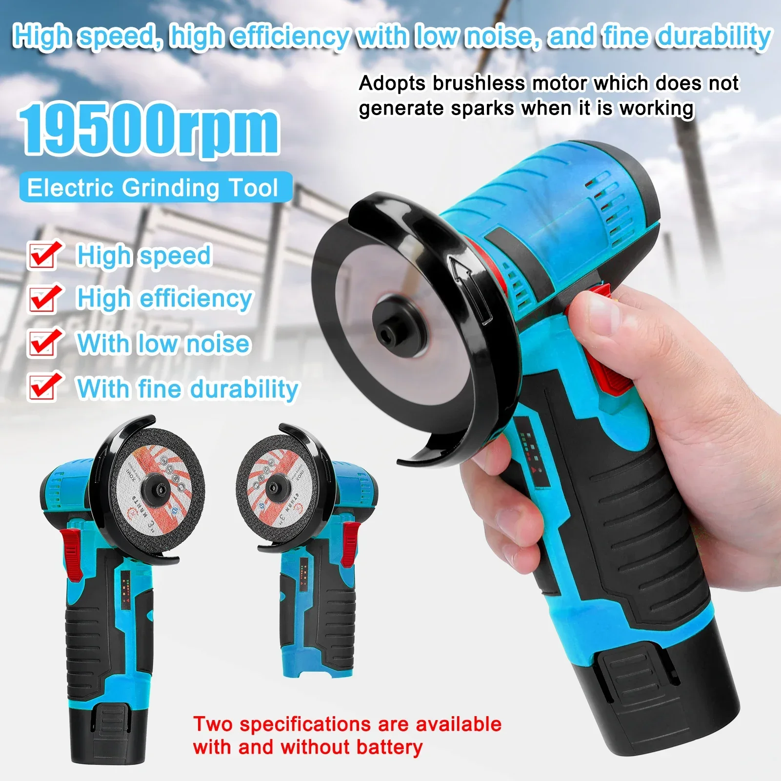 Mini Haakse Slijper Bosmaaier 12V Draadloze Kleine Polijstmachine Snijden Draagbare Polijstmachine Zaagblad Thuis DIY Power Tool