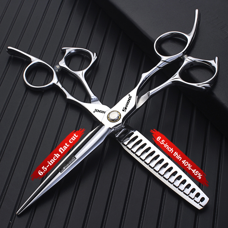 Professionele Kappersschaar Gespecialiseerde Kappersschaar 6 Inch/6.5 Inch Kapper Gewijd Dunner wordend Haar Schaar: Zilver