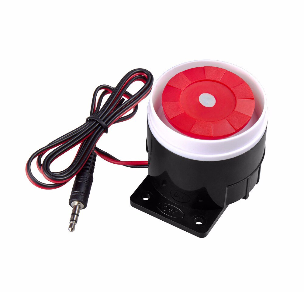 KERUI-sirena de seguridad para el hogar Bugalr con cable de alto Decibelio, alarma, conexión de sirena para interior, KERUI funciona con el sistema de alarma, WIFI/GSM
