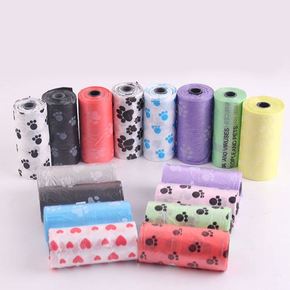 Biodegradable Pet Dog Poop Bag Zero Waste Dog Poop Bags Paw Doggy Litter Poop Bag Dispenser Pets Products For Dogs