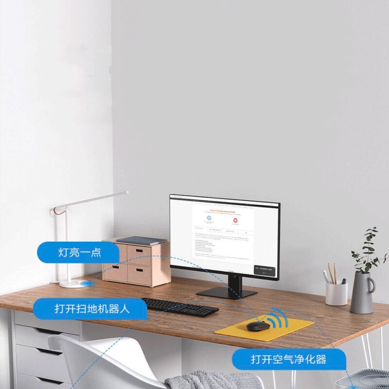 Xiaomi xiaoai draadloze muis bluetooth muis typc-c oplaadbare muis ergonomische 2.4gh usb spraakinvoer vertaling voor laptop pc