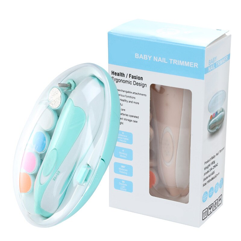 Baby Care Electric Baby Nail Trimmer Multifunctional Infant Nail File Clippers Toes Fingernail Cutter Trimmer Manicure Tool Set