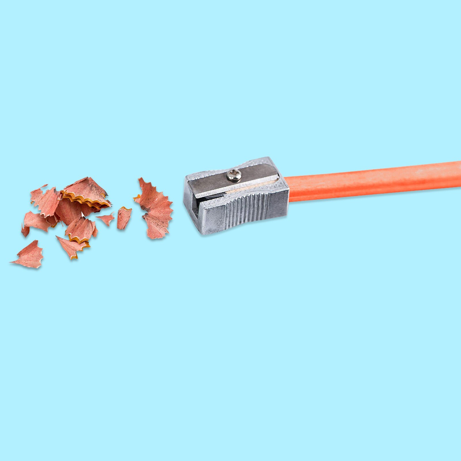 2PCS Single-hole Metal Aluminum Alloy Pencil Sharpener DIY Kid Die-Cut Machines For Families/Schools And Offices