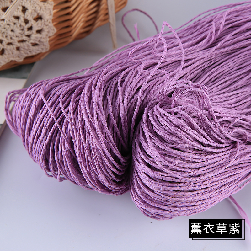 Sommerhue garn garn til strik 500 g/ lot raffia halmgarn hæklegarn til håndlavede hatte kurve håndværk: U