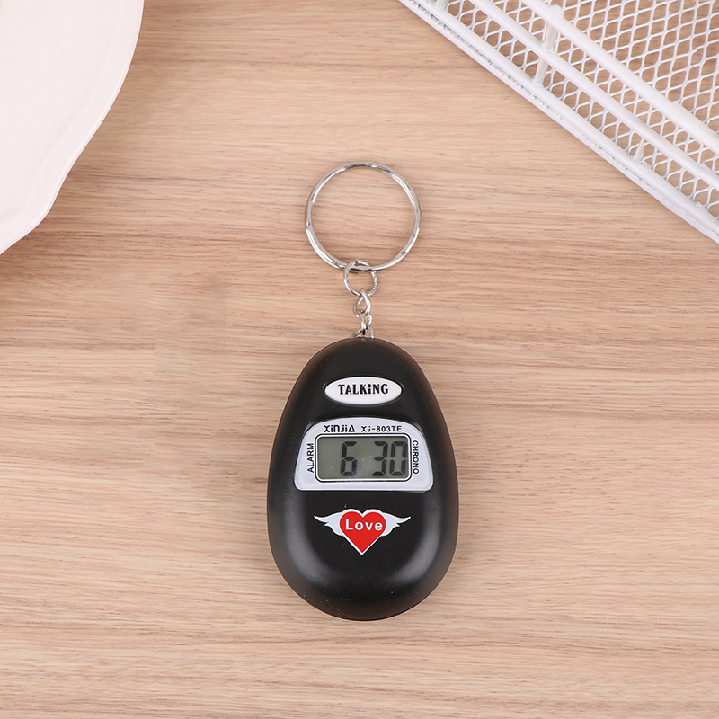 1PC Eine sprechende Uhr, die die Zeit in Englisch sprechen. Digitaler Wecker für Blinde, Älteste oder Kinder. Zeitberichtungsglockenspiel: Armee Grün